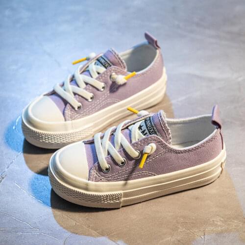 New Spring Childrens Canvas Shoes Girls Board Shoes Comfortable Kid Sneakers Boys Casual Lightweight Breathable Outdoor Shoes