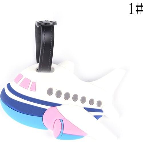 Travel Cartoon Aircraft Car Luggage Tags Name ID Address Portable Accessory 1PC