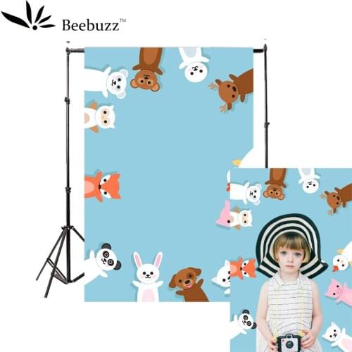 Cartoon animal pictures background photography studio photophone children cute selfie backgrounBears, rabbits, chicks, etc.d