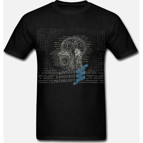 Speech Therapist T Shirt Speech Language Pathology Antique Anatomy T-Shirt 4xl Short Sleeves Tee Shirt Cotton Graphic Tshirt