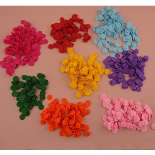 2000PCS 10mm Black White Red Round felt pads spacer for DIY jewelry ornaments Non-woven circles as center for flower