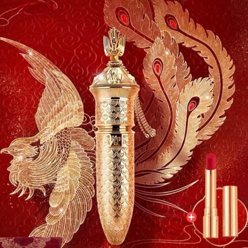 Maogeping Palace Museum Lipstick Phoenix Coronet Gilding Stunning Lipstick Set Box Nourishing Moisturizing Free Shipping