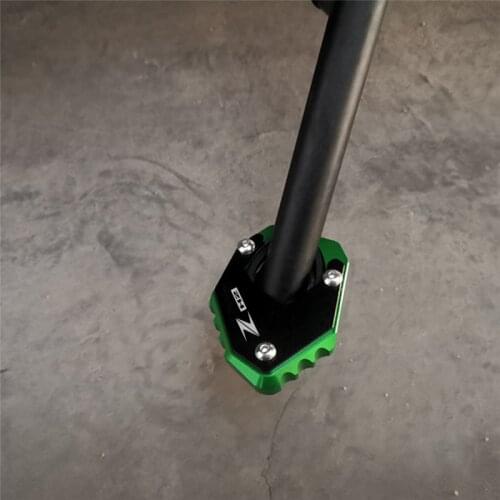 Motorcycle CNC High quality Kickstand Foot Side Stand Extension Pad Support Plate For KAWASAKI Z H2 ZH2 Zh2 2019-2021