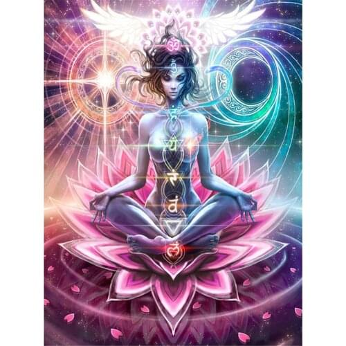 Buddha Religion DIY 11CT Embroidery Cross Stitch Kits Craft Needlework Set Printed Canvas Cotton Thread Home Sale