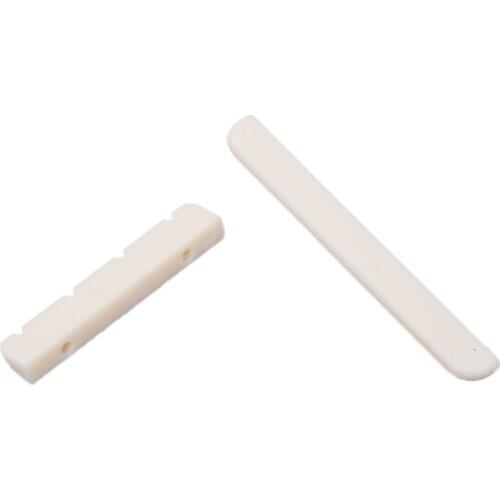 Cream ABS Plastic Saddle and Nut Replacement Set for Ukulele Uke Guitar