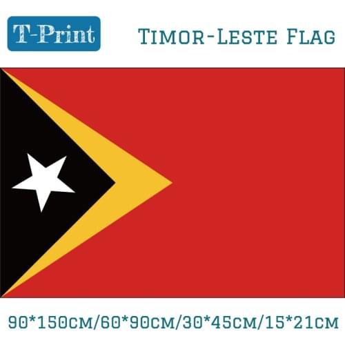 Timor-Leste National Flag 90*150cm/60*90cm/15*21cm Car Flag 3*5ft For Home decoration