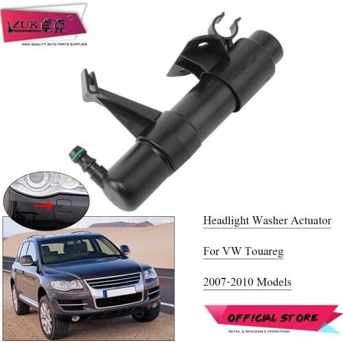 ZUK Headlight Washer Nozzle Assy Spray Jet Actuator For Volkswagen For VW For Touareg 2007 2008 20009 2010 Left=Right