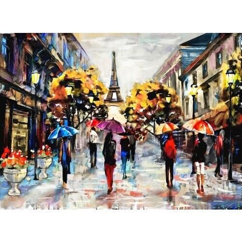 Nova Jigsaw Puzzle 1000 Piece It Eiffel Streets Puzzle-Oil Painting