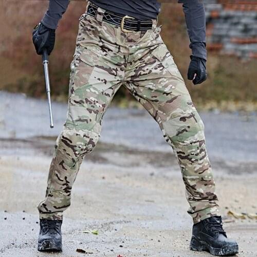 2021 New Outdoor Trekking Training Hiking Pants Camping Tactical Waterproof Fishing Hunting Pants With Pockets For Men