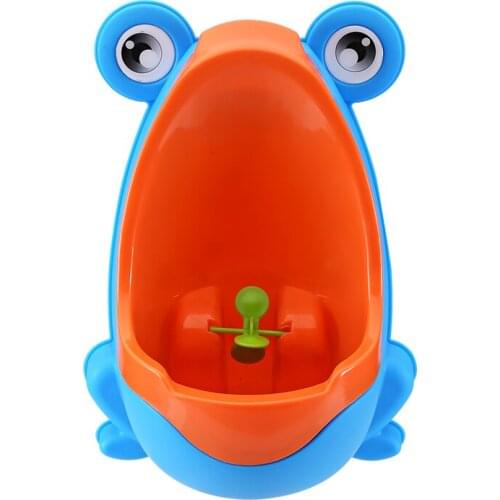 New Arrival Baby Boy Potty Toilet Training Frog Children Stand Vertical Boys Urinal for free potty brush