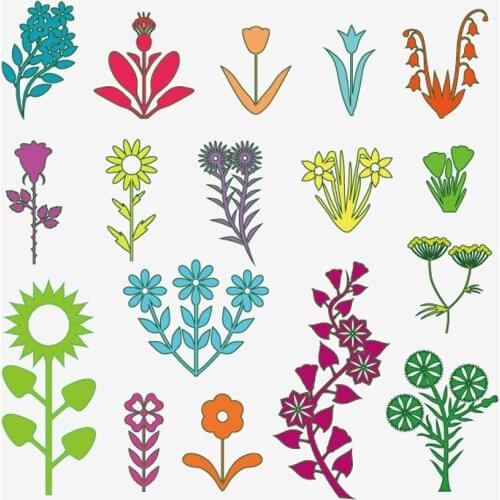 NewFlowers Trees Leaves Metal Cutting Dies For DIY Scrapbooking Plant Stamp Steel Embossing Craft Greeting Cards New 2018