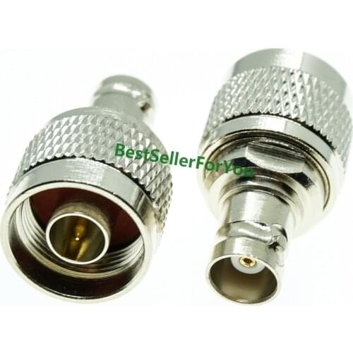 New BNC female jack to N type male plug RF coax connector straight adapter