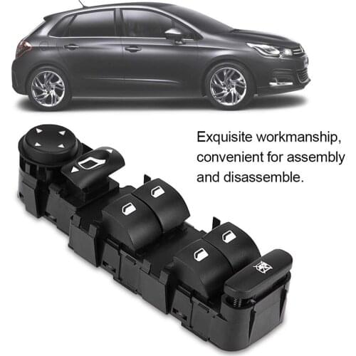 Power Master Window Lifter Switch Control Panel Front Left Electric Button For CITROEN C4 Auto Parts 6554.HA 6554HA 6554 HA