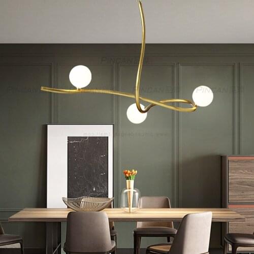 Postmodern chandelier artistic sense restaurant bar creative decorative lights Nordic minimalist dining room table lamps