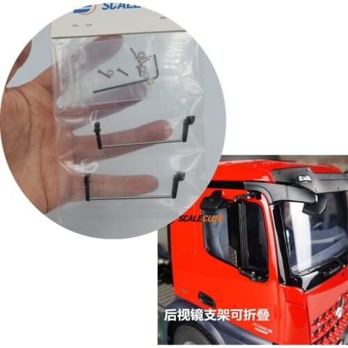 Rc Truck Cab Rearview Mirror Bracket Upgrade For 1/14 Rc Car Toys TAMIYA Tractor Mercedes Actros 1851 3363 MAN TGX 540 56325