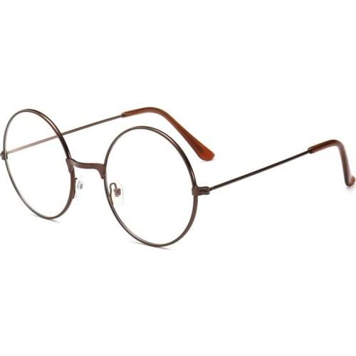 Retro Vintage Gaming Computer Glasses for Women Men Anti Blue Light Metal Frame Clear Lens Round Circle Eye Glasses Eyewear