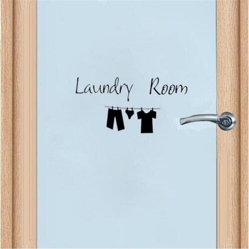 Laundry Room Bedroom Toilet bathroom office kitchen kids room Door Home Decoration Stickers Mural Diy Wall Decals