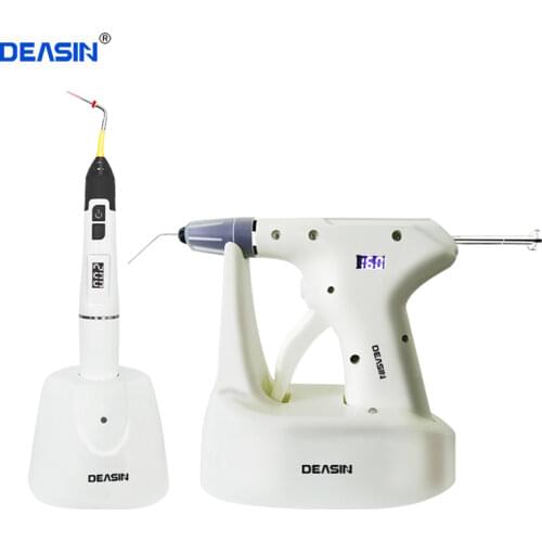 Dental Endo Obturation System R20 2 in 1 Hot Melt Filling Gun Pen OLED LCD Display 4PCS Heating Tip Endodontic Dentistry Tool