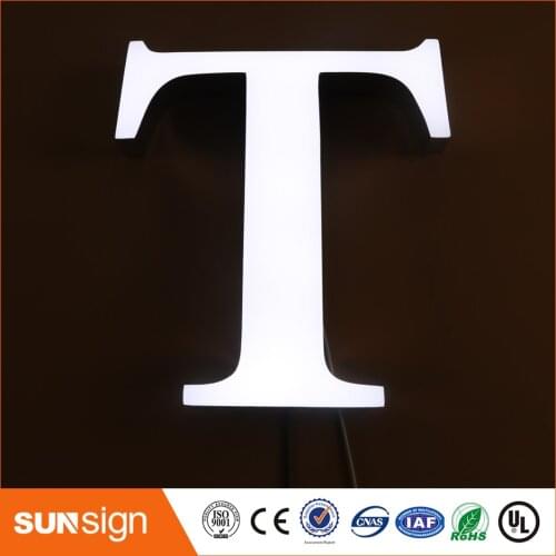 Shanghai high bright epoxy resin led channel letter sign