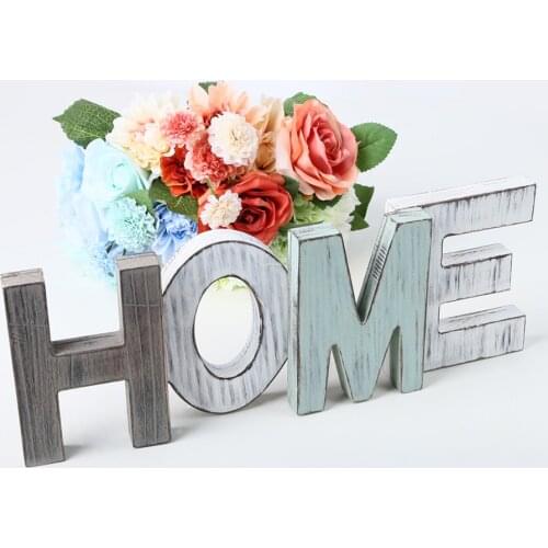 Love/Home Letter Home Door Decoration Articles Multi-Colored Creative Crafts Wooden Country Style Antiquing Home Decoration