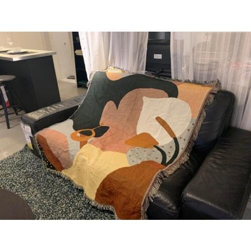 Turkish style Abstract Art Tapestry Aesthetic Nordic Personality Creative Hanging Wall Bedroom Decoration For Home