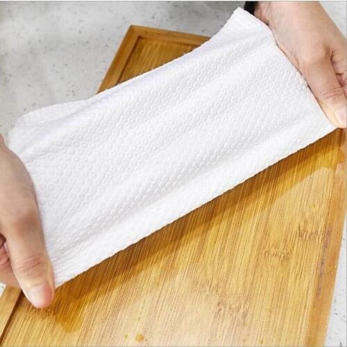 Wet And Dry Lazy Rags Absorbent And Oil-Proof Kitchen Supplies Disposable Dish Cloth