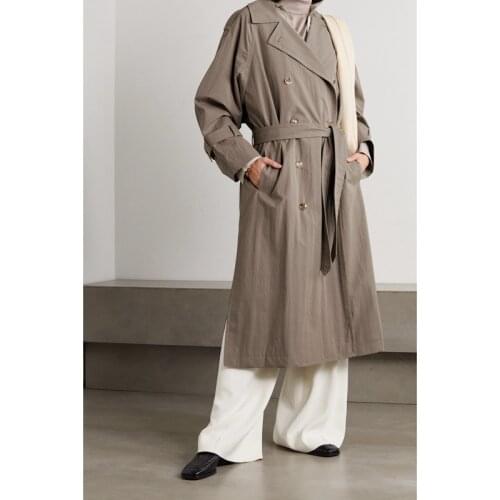 Женские двубортные тренчи XIZOU China At AliExpress