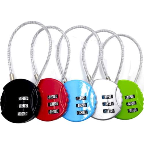 3 Dial Digit Password Combination Padlock Suitcase Luggage Metal Code Lock Mini Coded Keyed Anti-Theft Locks 4*4cm For Home