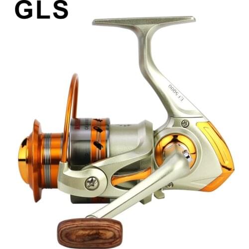 2020 GLS brand upgrade EF500-9000 series wire cup metal full metal folding rocker wheel spinning wheel fishing reel