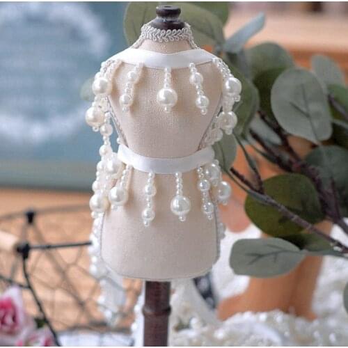 4CM Width Pendant Pearls Tassels Lace Trim Ribbon Handmade Home Textile Curtains Costume Dancing Dress Decor Clothes Accessories