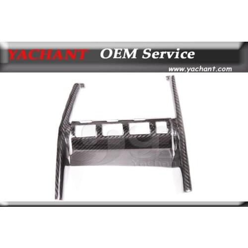 Car-Styling Dry Carbon Fiber Car Interior Trim 3 Pcs Fit For 2008-2015 R35 GTR GTR35 GT-R LHD Driving MC Panel Cover