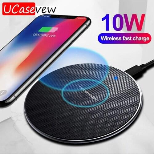 10W QI Quick Charging Wireless Fast Charger Micro Mobile Phone Station For iPhone 12 Samsung Xiaomi 11 10 Pro Lite Smaret Phone