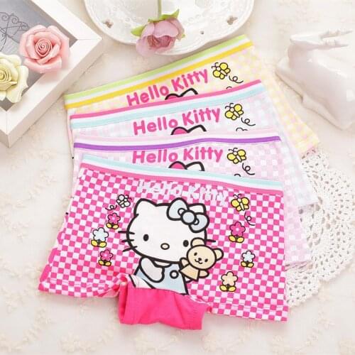 Kids Pants 4 Pieces/lot Kids Underwear Girls Cute Cartoon Panties Childrens Girls Boxer Boxer Underpants Briefs