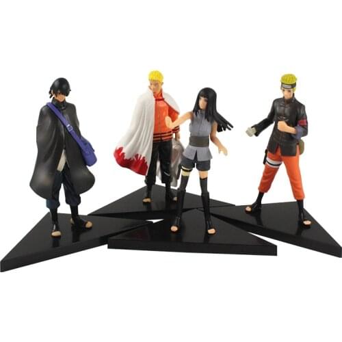 16cm Naruto Shippuden Anime Sasuke Namikaze Minato Hyuga Hinata Uzumaki Naruto PVC Action Figure Model Toys Kids Gift Brinquedos