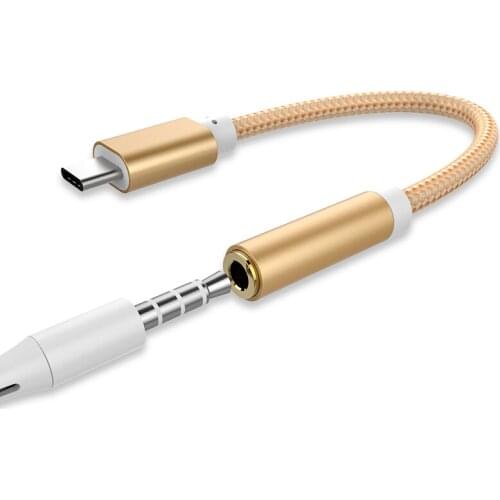 Cable Adapter USB-C Type C To 3.5mm Jack Headphone Earphone Cable Audio Aux Cable Adapter For Xiaomi Huawei For Smart Phone