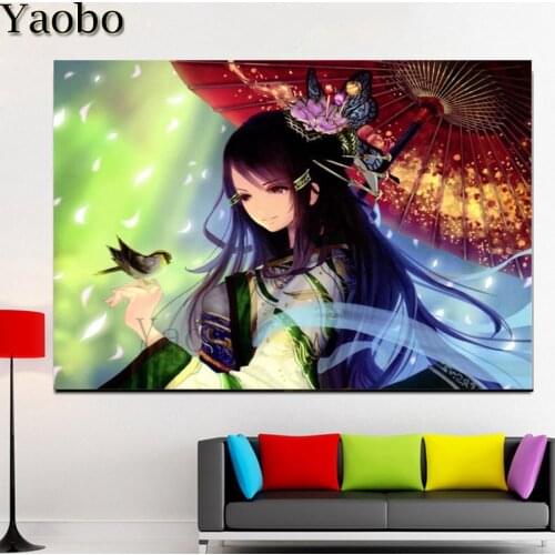 Full circular square DIY 5D diamond painting cartoon girl diamond embroidery diamond mosaic cross stitch rhinestone pictures