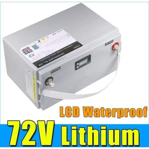 72V motorcycle Scooter Lithium ion Battery with LCD Waterproof