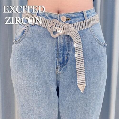 Fashion Womens Luxury Exquisite Rhinestone Belt Leisure Party Lady Dress Shining Crystal Belt Wholesale And Retail