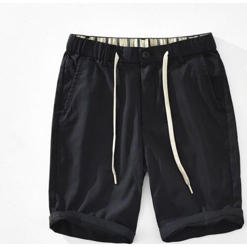 New style Suehaiwes brand Italy cotton shorts men casual trendy elastic waist shorts for men 36 size pantalones pantaloni