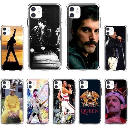 For Samsung Galaxy S7 S8 S9 S10E S20 FE Note 10 20 Edge Lite Plus Ultra Freddie-Mercury-Queen-band Soft Case Covers