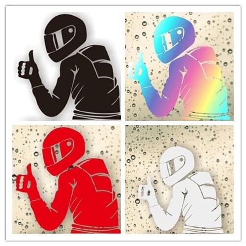 New decal hollow-out cartoon character racing hand car sticker supplies electric motor car motorcycle rider motorcycle waterproo