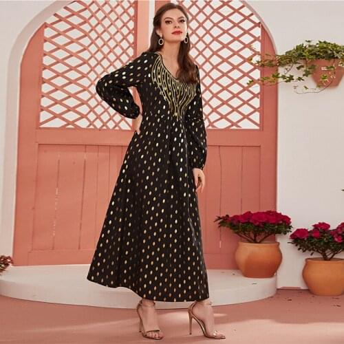 New Women Dress Party Elegant Muslim Dubai Skir Turkey Middle East Fashion Plus Size Dress for Ladies Kimono Robe Women Dress