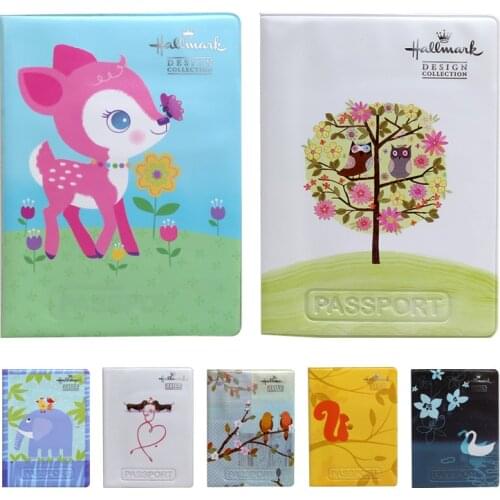 Passport Covers Travel Accessories Creative PU Leather ID Bank Card Bag Men Women Passport Business Holder