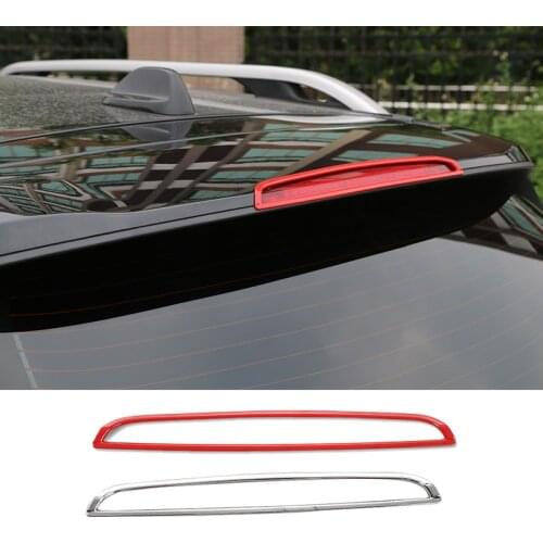 SHINEKA Car Styling ABS Rear Tail Roof High Brake Light Decoration Cover Ring Frame Sticker Fit for Jeep Cherokee 2014-2016