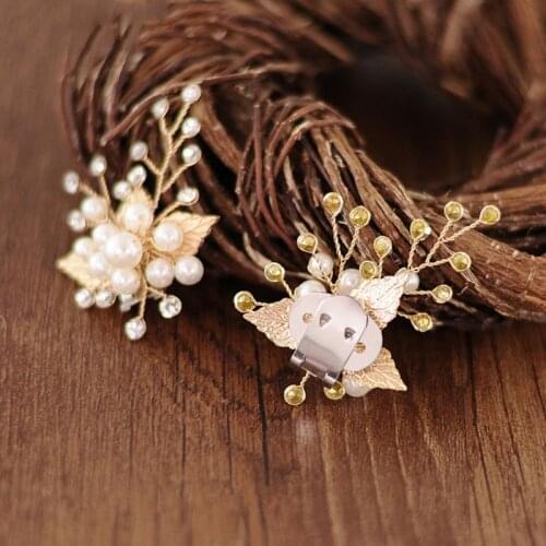 Shoe Clip Gold Leaf Alloy Wedding Shoes High Heel Decoration Women Sandals Charms Luxury Fashion Ornament DIY Clothing