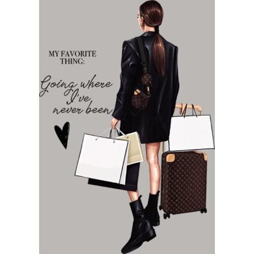 Busy Woman Thermal Patches Clothing Heat Transfer Fashion Vinyl Appliqued Tops Diy Transfers For Clothing Hot Tear