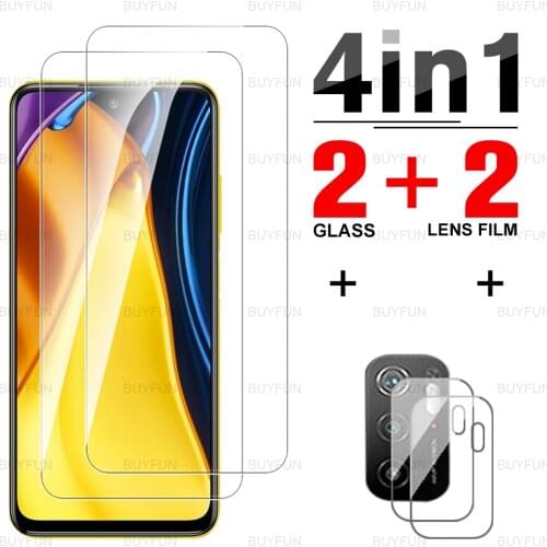 Screen Protector For Xiaomi Poco M3 Pro 5G full cover front tempered glass on for poco po co poko M3 M 3 M3Pro lens safety film