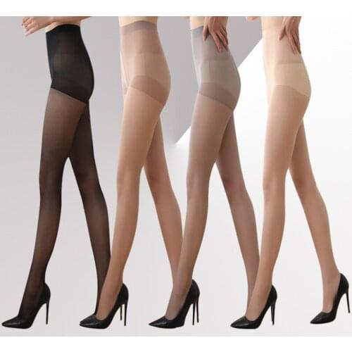 Women Summer Sexy Nylon Pantyhose Ladies Tear Resistant Breathable Elastic Tights Slim Stockings High Waist Stockings