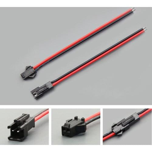 10/100pcs/set 2pin Male to Female Plug Terminal Wire Connector Terminal Line for LED Downlight Ceiling Lamp