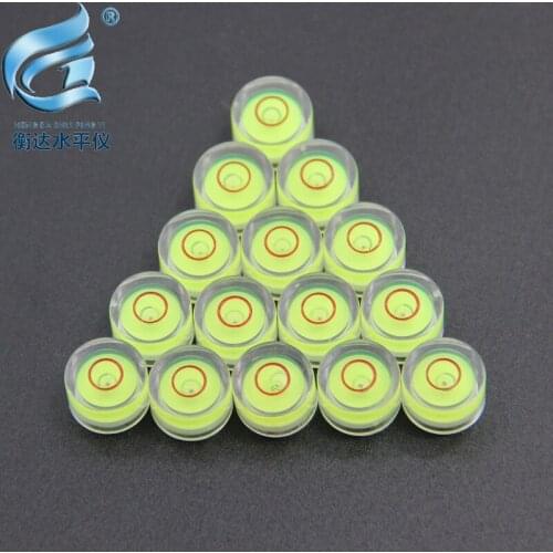 100 pieces / batch) 12 * 7.5mm acrylic bubble level circular precision level circular level bubble